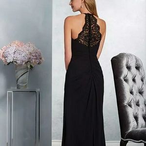 Alfred Angelo Navy Bridesmaid Dress. Style: 7417